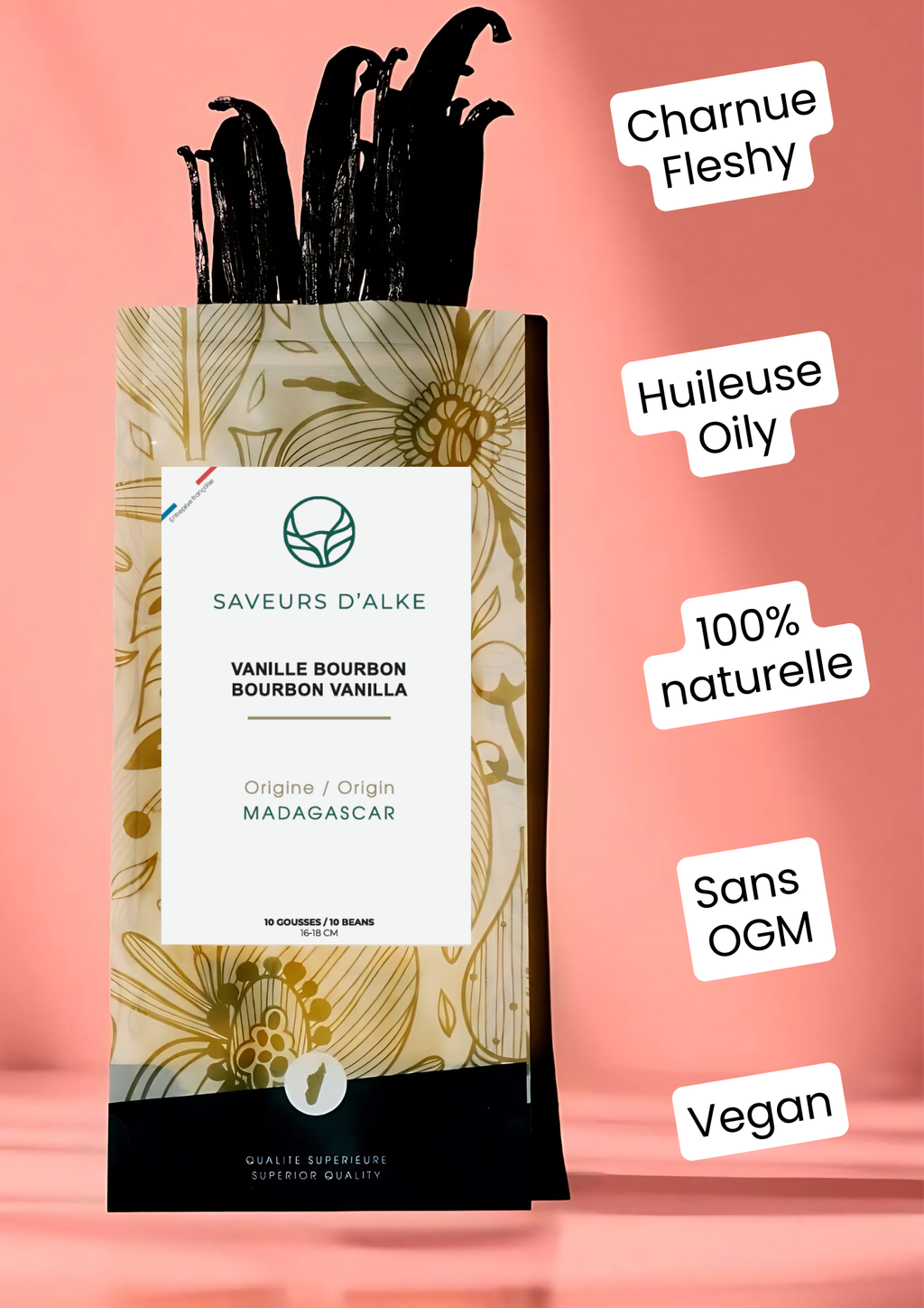 10 gousses de Vanille Bourbon